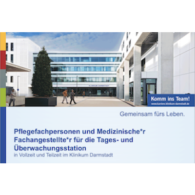 Pflegefachpersonen und Medizinische*r Fachangestellte*r für die Tages- und Überwachungsstation