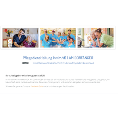Pflegedienstleitung (w/m/d) | AM DORFANGER