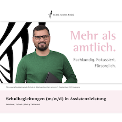 Schulbegleitungen (m/w/d) in Assistenzleistung