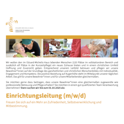 Einrichtungsleitung (m/w/d)