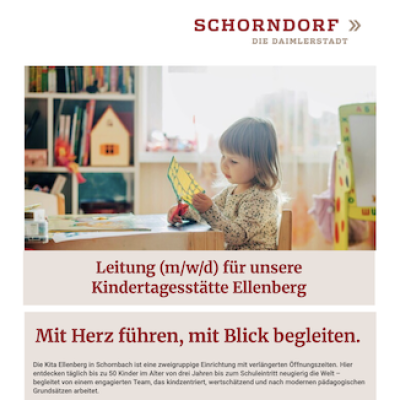 Leitung (m/w/d) für unsere Kita Ellenberg